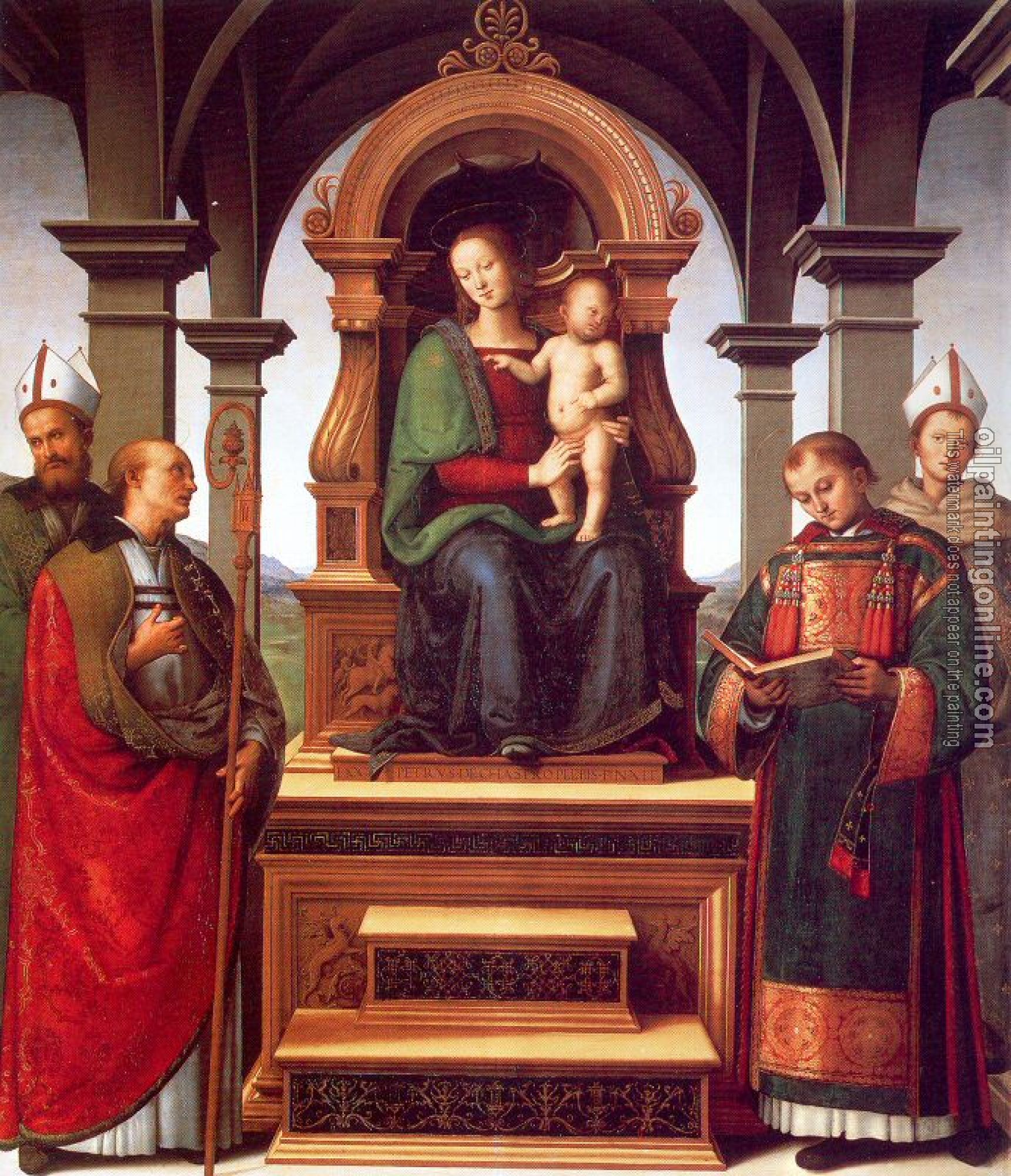 Perugino, Pietro - The Virgin and Child with Saints